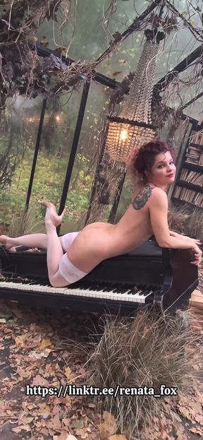 A Beautiful Nymph in a Secret Garden