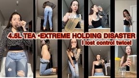 Ultimate Pee Holding Challenge — 4,5 liters Tea Disaster