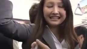 Japanese girl get fucked on bus