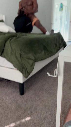 The morning after we let our 3rd spend the night. 😩💦🤤