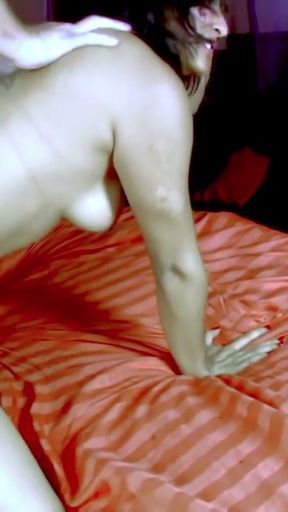 My first porn video with French actress Dolce Elektra on the bed   Clip 2