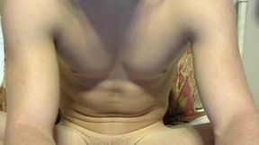 Lean, Athletic, Jerking Off, Cum