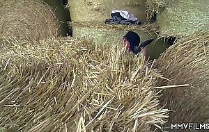 German granny gets drilled intense by her neighbor in the barn