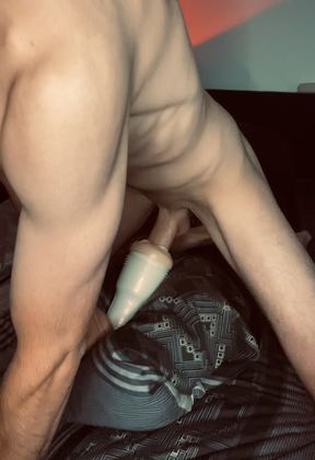 Fat cock fleshlight fuck