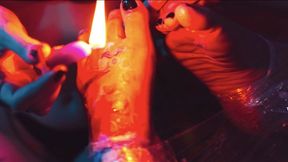 Wax Play With Feet