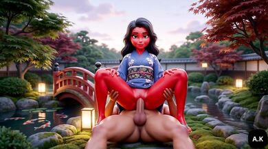 Anime Hentai POV Chokes On Pussy In Cartoon