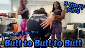 From Butt to Butt to Butt! - Giantess - Zoey Rose - Scarlett Fey - Kate Austen - Classic