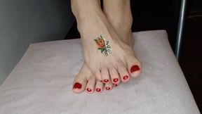 My hot feet collage