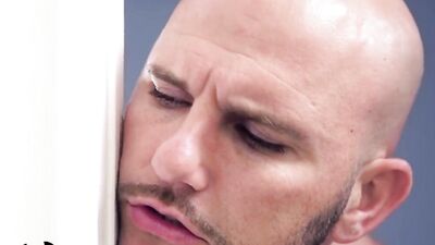 Flexible girl is being fucked under the shower by a hung guy