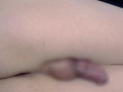 ノーハンド射精　お漏らし精液垂れ流し japanese sissy twink cum without hand