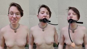 experiments combining an inflatable gag with a spider gag