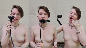 experiments combining an inflatable gag with a spider gag