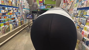 Mom at Walmart Fat Ass See Through Wedgie