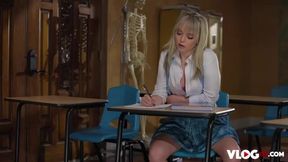 Lilly Bell's Wild Classroom Adventure: Teacher Can't Handle Her Charm!