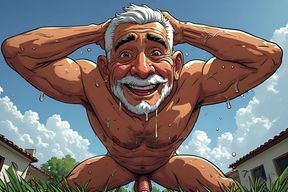 Retro Art Mexican Men Nude