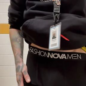 Warehouse worker Timmy making onlyfans content at work! Cum watch Timmy cum