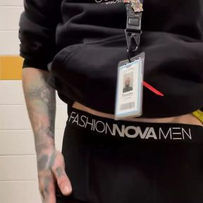 Warehouse worker Timmy making onlyfans content at work! Cum watch Timmy cum