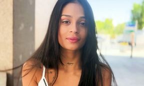Thin Colombian Breiny Zoe Caught on the Street