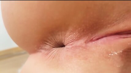 Girl Shows Holes Close Up