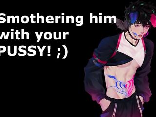 Subby Househusband gets smothered between your hips -- NSFW Audio and Hunk Groaning ASMR