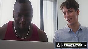 Horny Frat Hunk Harrison Feels Asks College Geek Cristiano For Help To Access Porn