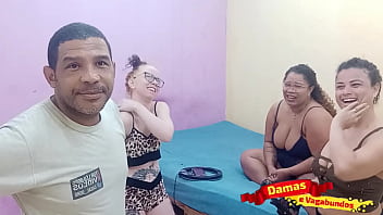 Sexo e revela&ccedil_&otilde_es no est&uacute_dio damas de vagabundos com Leo ogro, Lorraine ex&oacute_tica, Suzy furac&atilde_o, M&aacute_rcio Baiano e Eliane furac&atilde_o - bastidores de grava&ccedil_&atilde_o parte 01