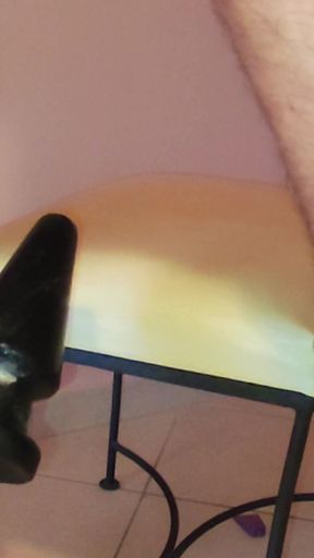 Fucking Machine Huge Plug and Dildo