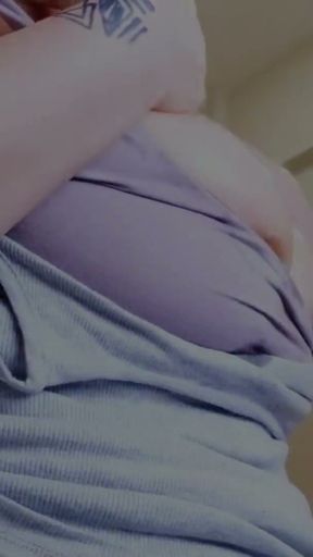 Stepmom With Huge Big Tits Rubbing Stepson Dick On Her Big Nipples   Clip 1