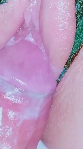 I FUCK my friend's 18 YEASR old LATINA GIRLFRIEND with her new GLASS DILDO in her pink PUSSY   Clip 2