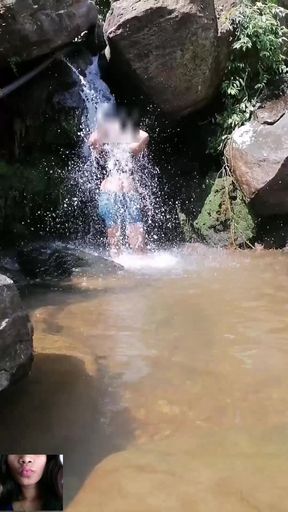 Emotional moment from &quot;Public Outdoor Shower and  Big natural boobs showing&quot;