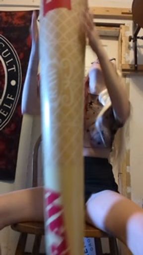 Masturbating In See Thru Stars Top and Skirt