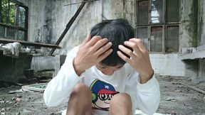 Mischievous Boy's Birthday Special: Masturbation, Moaning, and Ejaculation in the Kitchen of an Abandoned Academy