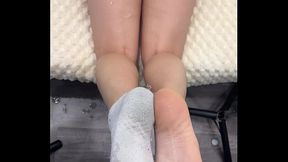 Cum on soles socks