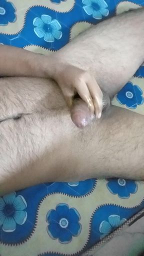 Oiling and Masturbating My Big Dick While Thinking About Curvy Big Ass Neighbour