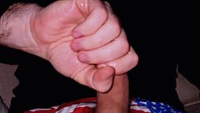 Edging Precum in Patriotic Underwear (no Cum)