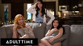 Adult Time - Horny&#x1F975; Stepmom Lauren Phillips Tames Stepdaughter's Bully! Wild Lesbian 3-Way