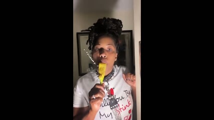 EBONY GIRL SHOWING HER DEEPTHROAT SKILLS 5