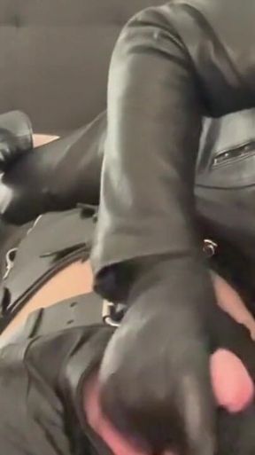 Part 2: Fresh Interracial Leather Duo BDSM Edgjng Session