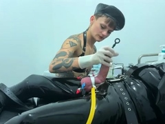 MistressAe - Electro Needles And Sounding - Full Latex CBT