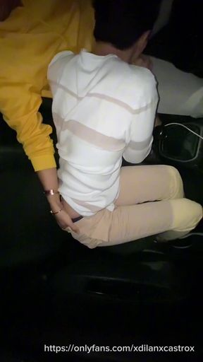 Epic moment from &quot;cruising stranger uber straight picks up beautiful young college student on the road fucks bareback in&quot;