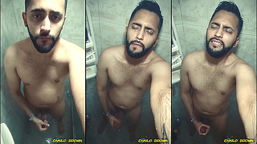 Jerking off in the shower Come and join me next time ?