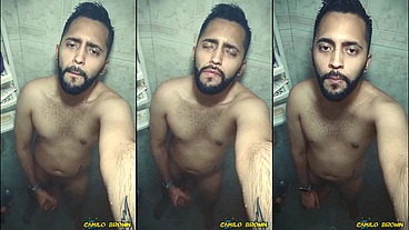 Jerking off in the shower Come and join me next time ?