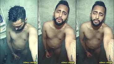Jerking off in the shower Come and join me next time ?