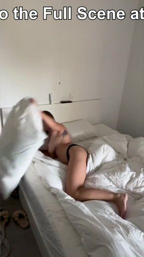 Watch me Ride my Pillow in the Morning! LadyLyne   Clip 1