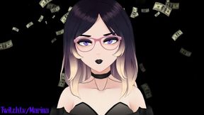 Findom Vtuber makes you send money and get off - JOI - Preview