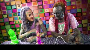 Dreadlocks clip with hot Anuskatzz and Lily Lu from Dirty Dreaz