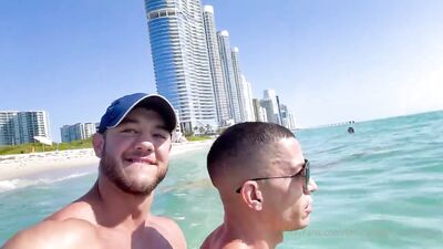 Gay Porn Video: Sunny Nudes at the Beach (180 characters)