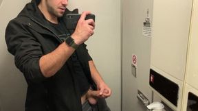 Dante Sneaks Into Plane Bathroom