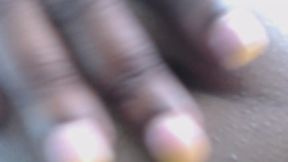 showing off belly button before showering