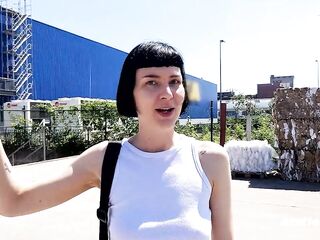Ersties - Hawt Delfine Does Nasty Things Inside the Store